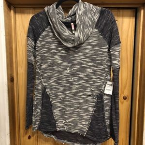 Cowl neck sweater, grunge look NWT BUY 3GET 1 FREE